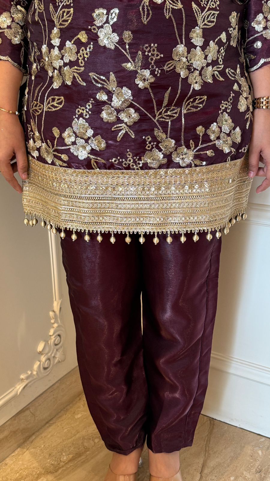 Vanya Suit Set- Wine